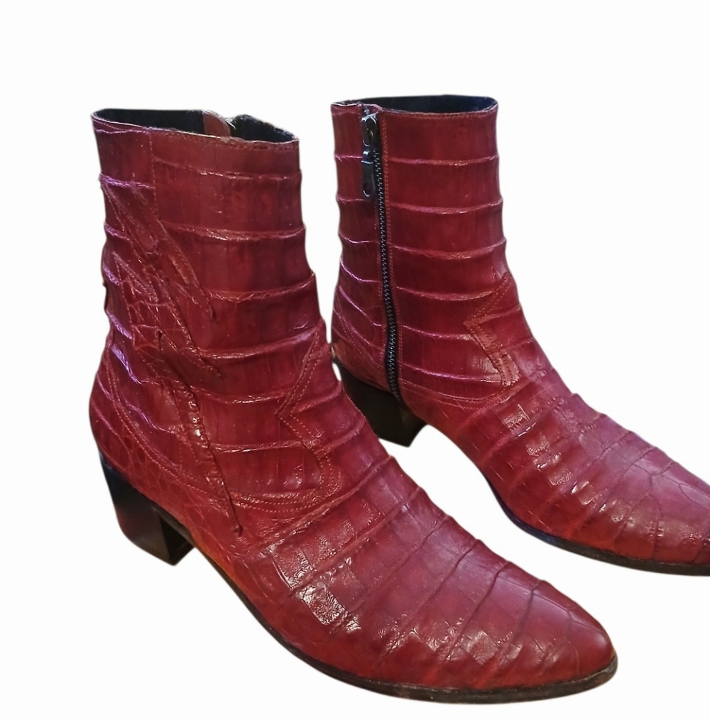 Modern Vice Red Ankle Boots